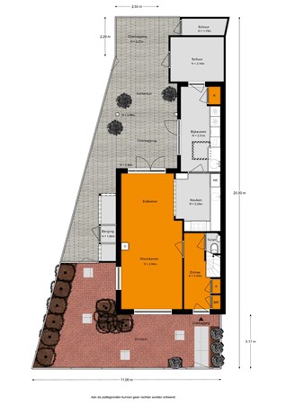 Floorplan - Buitenweg 1, 2375 XS Rijpwetering